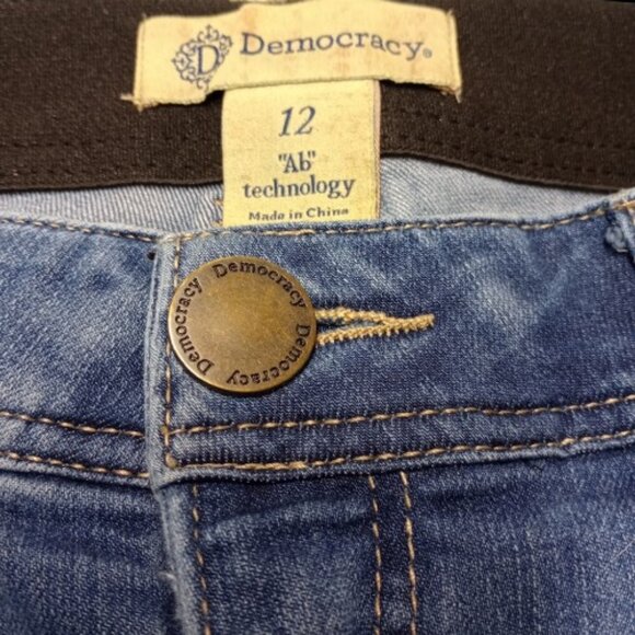 Women's Democracy Ab Technology Straight-Leg Jeans – Size 12 Style B1293XXFX - Picture 5 of 7